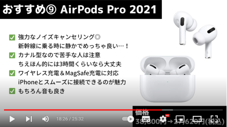 AirPods Pro2021を紹介している画像